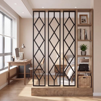 Tribesigns 70.87" Tall Room Divider with 5-Tier Open Storage Shelves - Variation 1