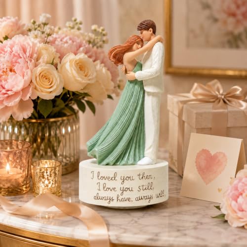 Romantic Couple Music Box with Love Message and Melodic Keepsake - Anniversary Gift