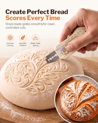 GreenLeaves Magnetic Bread Lame for Sourdough Scoring - Extractable & Safe Baking Tool