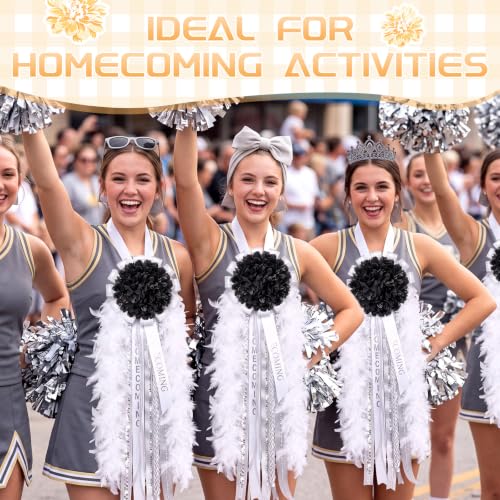 Homecoming Mum Decorations Set Feather & Silk Flower DIY Supplies