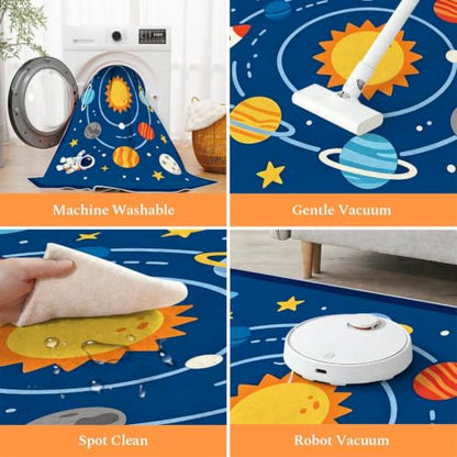 Solar System Space Rug 6x9ft Play Carpet for Kids Learning - Variation of THIS listing