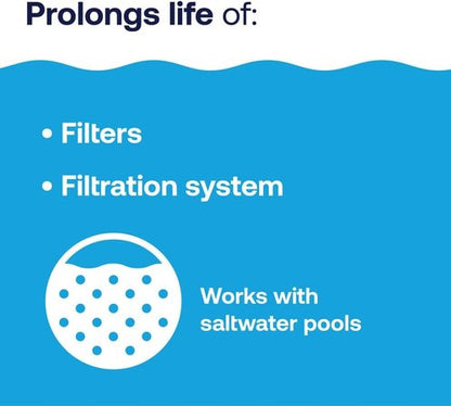 HTH 67227 Pool Filter Cleaner - Quickly Cleans & Prolongs Filter Life | Improves Filtration Efficiency, 32oz