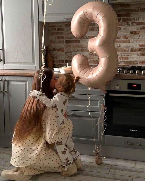 40 Inch Light Brown Number 7 Balloon | Perfect for Birthdays, Engagements, and Graduations