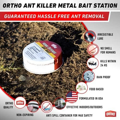 Ortho Home Defense Ant Traps - 10 Pack Metallic & Adhesive Indoor/Outdoor Ant Killer