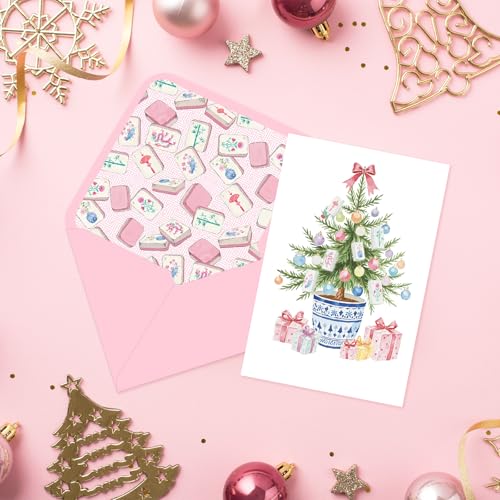 Christmas Greeting Cards with Envelopes and Stickers - 24 Pack 4x6 Inch