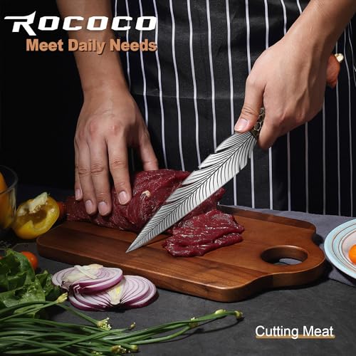 8-Inch Boning Knife & Feather Viking Knife Set for Meat, Fruits & Vegetables