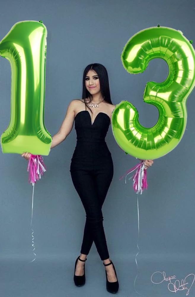 Numbers Balloon - 40 Inch Large Light Green 3 Balloon for Birthday Party Decor | Perfect for Three-Year-Old Celebrations