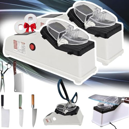 Surudoisharp Pro Electric Knife Sharpener, Electric Knife Sharpener, Knives Automatic Knives Sharpener, Hailoyear Electric Knife Sharpening (2PCS)