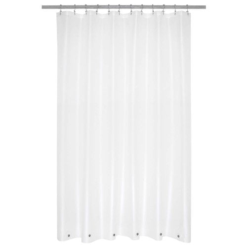 Mrs Awesome Extra Long Shower Curtain Liner with 6 Magnets 72 x 84 inch, Frosted PEVA 8G Heavy Duty Thick Plastic Shower Curtain, Waterproof, 72x84, Frost