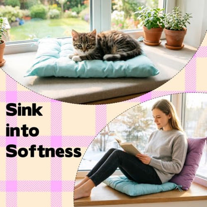 15.7 Inch Floor Cushions Set for Classroom and Home Seating - Meditation, Yoga, Lounge