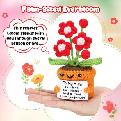 Mimi Crochet Flower Gift - Sentimental Grandma Birthday Christmas Gift - Variation of Mimi