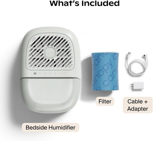 Canopy | 2.0 Bedside Humidifier - 36 HR Run Time, 2.5L Capacity, Reading Light & White Noise