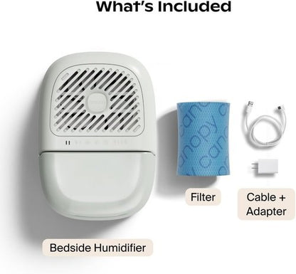 Canopy | 2.0 Bedside Humidifier - 36 HR Run Time, 2.5L Capacity, Reading Light & White Noise
