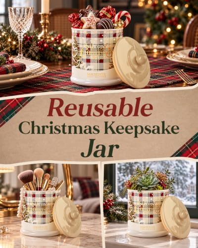 Christmas Eggnog Soy Candle - 2 Wick, 12.7oz Winter Gift & Decor