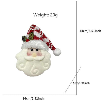 Santa Claus Hanging Ornaments Set - 4 Cute Wall & Door Christmas Decor