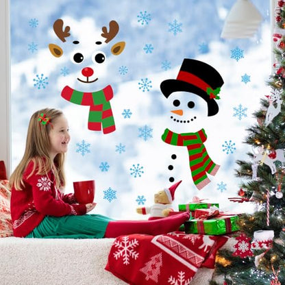 IMISHM Christmas Snowman Wall & Door Sticker - Holiday Decor, 6 Pcs Variation of THIS listing