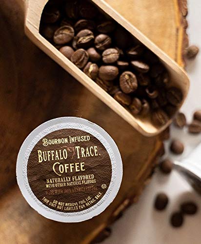 10 Count Buffalo Trace Bourbon Flavored medium roast Coffee for Single Serve Coffee Makers