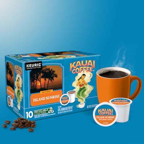 Kauai Coffee Island Sunrise Mild Roast - Compatible with Keurig K-Cup Brewers, 10 CT (Pack of 2)
