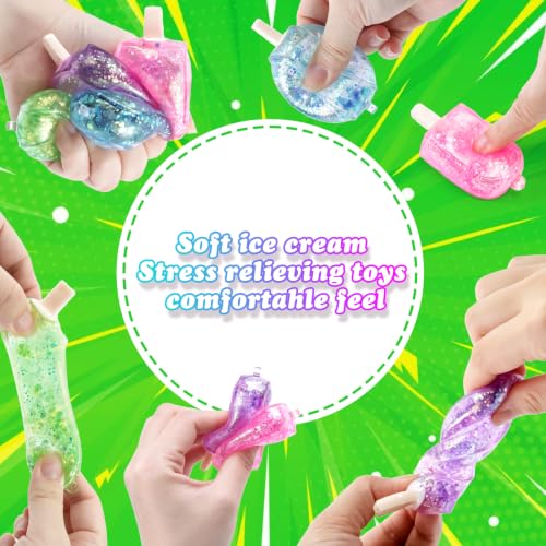 Ice Cream Squeeze Fidget Set - Stress Relief Toys for Adults & Kids