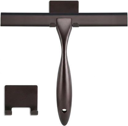 NETANY Shower Squeegee - 14-Inch Stainless Steel Tool for Streak-Free Bathroom & Shower Use