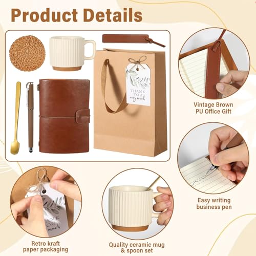 Brown Baby Shower Gift Set with Mugs, Coasters, Notebooks & More