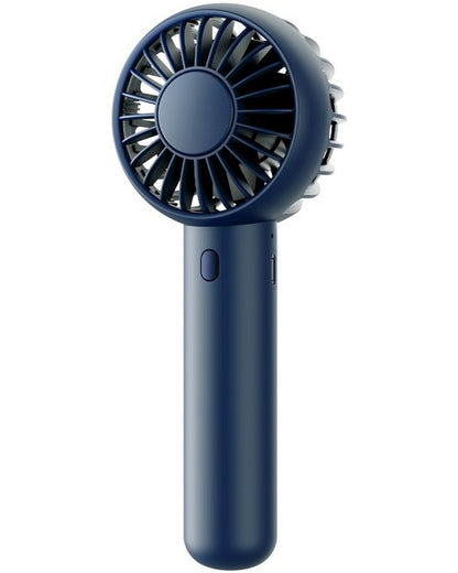 Gaiatop Mini Portable Fan, Navy Blue, Cute Design, Powerful Wind, Handheld and Desktop, Rechargeable Battery
