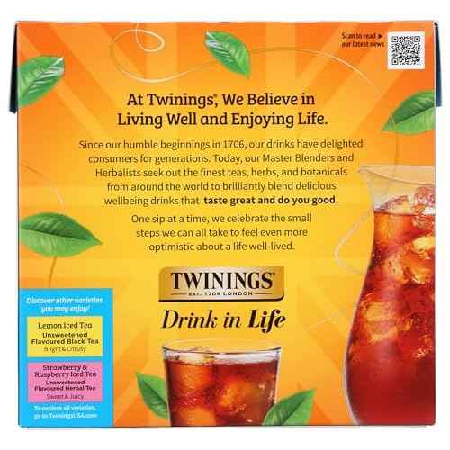 Twinings Pure Black Iced Tea Bags, 72 Ct