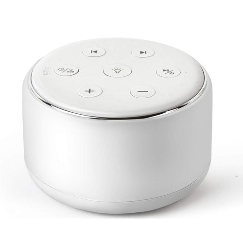 FamiSym White Noise Sound Machine Baby for Sleeping with Night Light – 34 Soothing Sounds, Rechargeable White Noise Machine for Kids Adults, Portable Lullaby Sleep Machine Baby Soother Home Travel