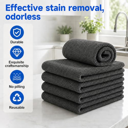 Microfiber Cleaning Cloth - Streak-Free Multi-Surface Wipes for Glass, Kitchen, Car, Screens