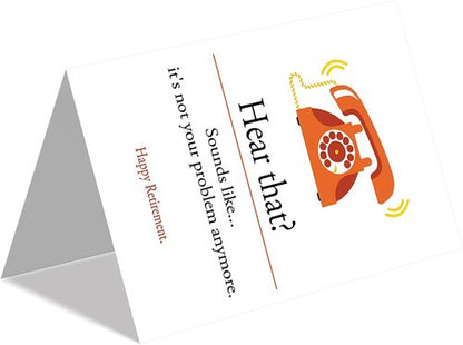 Funny Retirement Gifts for Women Men, Humor Retirement Leaving Card for Him Her Retired Friends Boss Teachers Nurses Dad Mom