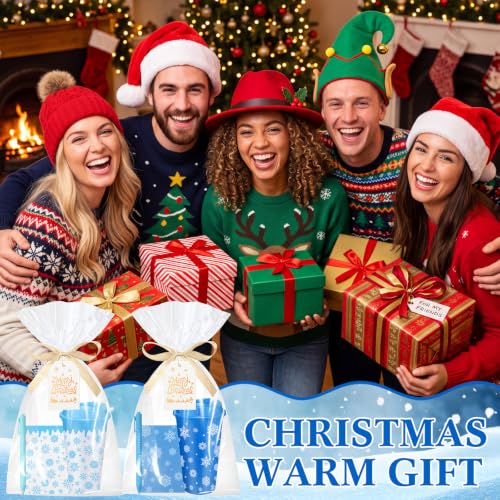 Snowflake Christmas Gift Set - 24 Snowflake Cups Pens Notebooks Party Favors