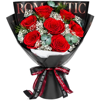 Preserved Flower Gift Set - Red Roses for Birthday, Anniversary, or Special Occasion (Variation: Red)