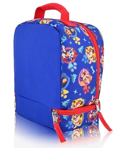 Fast Forward Paw Patrol Lunch Box for Kids | Insulated Lunch Bag Lunch Box for Boys, Girls, Toddlers | Paw Patrol Chase, Marshall and Rubble Blue Reusable Lunchbox