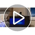 2-Pack Nightstands with Charging Station, LED Lights & 3 Drawers - Black