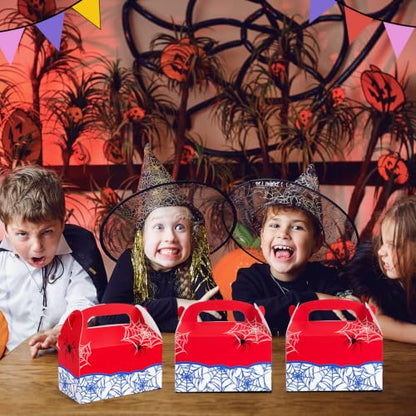 Marspark 12 Pack Spider Web Cartoon Party Favor Gift Boxes - Birthday Decorations Variation of This Listing