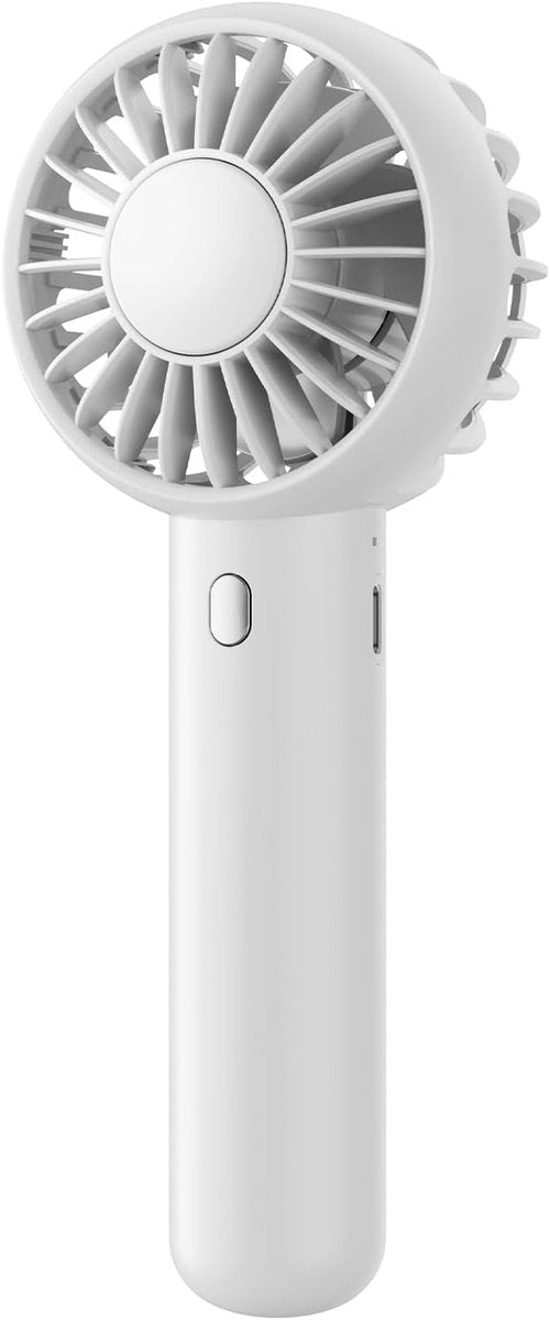 Gaiatop Mini Portable Fan - Powerful 3-Speed Handheld & Desktop Design | Lightweight USB Rechargeable, White