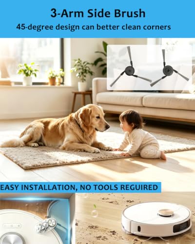Robot Vacuum Accessories Kit for Dreame L40 Ultra & MOVA P10 Pro Ultra