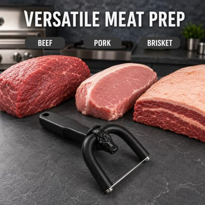 Handheld Fat Trimmer for Beef & Pork with Stainless Steel Blade - 1PCS