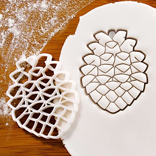 Set of 2 Pine Cone Cookie Cutters for Baking and Crafting