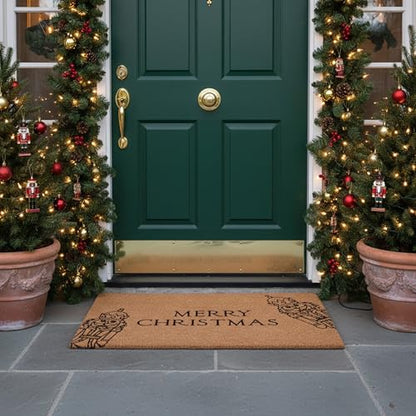 Christmas Nutcracker Doormat 2' x 3' – Classic Holiday Entryway Decor
