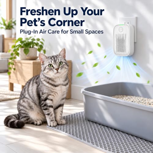 Cat Litter Room Deodorizer and Air Purifier with Negative Ions and HEPA Filter