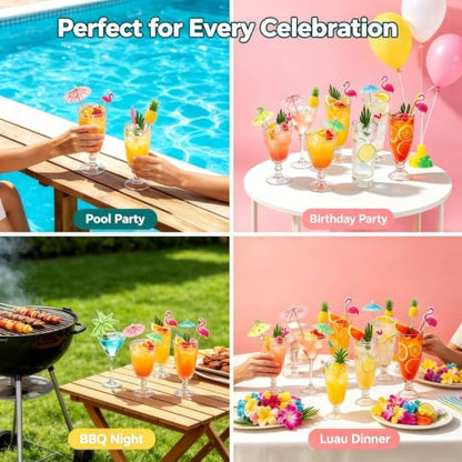 180PCS Cocktail Umbrellas and Picks Set for Drinks & Party Decor