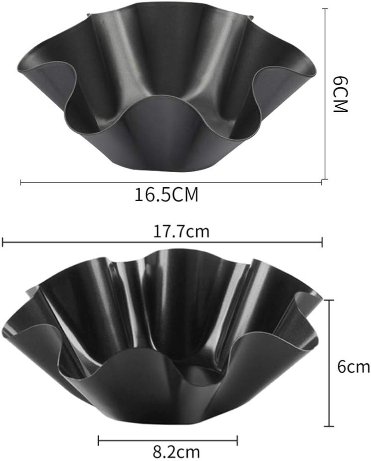Skiennix Tortilla Maker Set - Nonstick Taco Shell Molds for Easy Baking | 4 Pcs Carbon Steel