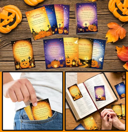 Halloween Scripture Cards for Kids - Gospel Prayer Cards Bulk, 100 Pack