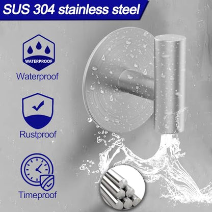 Wall Towel Hooks Adhesive Waterproof Hooks for Bathroom Kitchen Coat