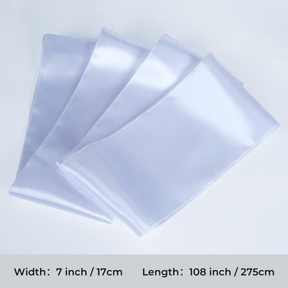 Babenest Satin Chair Sashes - Upgraded 50 Pcs Chair Ribbons & Bows for Weddings, Parties & Events | White