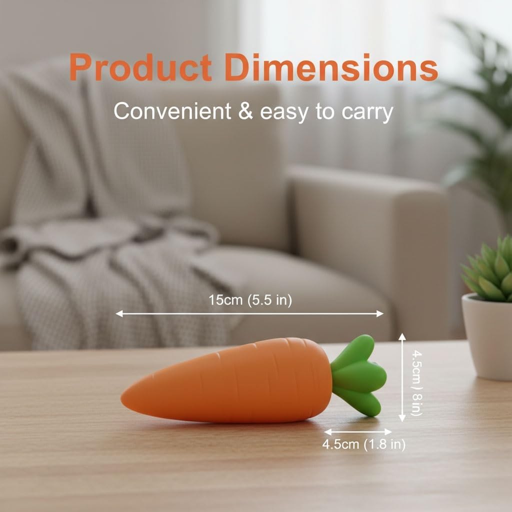 Skiennix Carrot Stress Relief Toy - Realistic Moldable Giant Carrot Fidget Ball for Relaxation | Ideal Easter Basket Gift