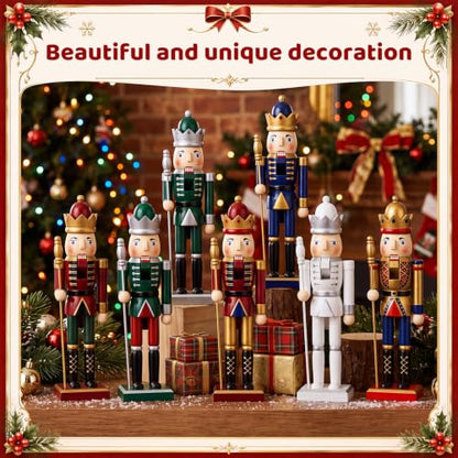 Unfinished Wooden Nutcracker Craft Kit - Large 11.8 Inch King Decoration Set with Paint Supplies - Variation of THIS listing