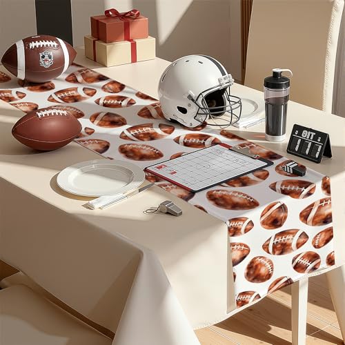 Football Table Runner for Game Day Parties - Football Decorations & Supplies - Variation of THIS listing