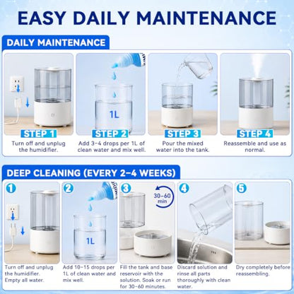Humidifier Cleaner Drops 3-Pack - Freshen and Maintain Tank Efficiency